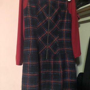 Shoshanna size 4, plaid pattern dress